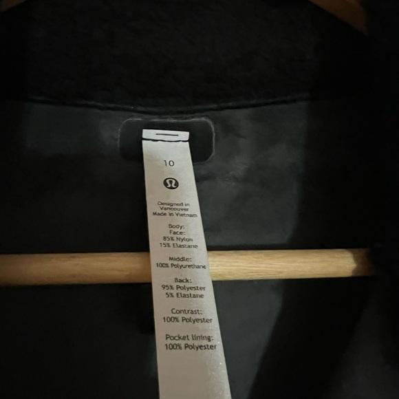 NWOT Lululemon Repelshel Maxi coat. Velcro closures added. - Picture 10 of 15